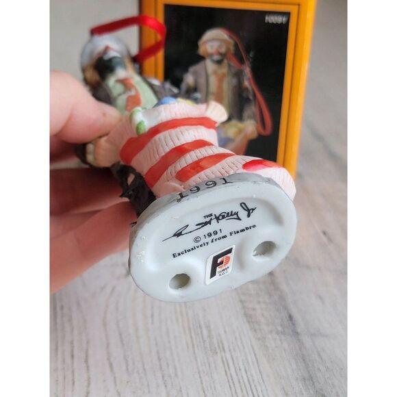 Emmett Kelly 1991 hobo clown ornament Xmas vintage - Picture 7 of 7